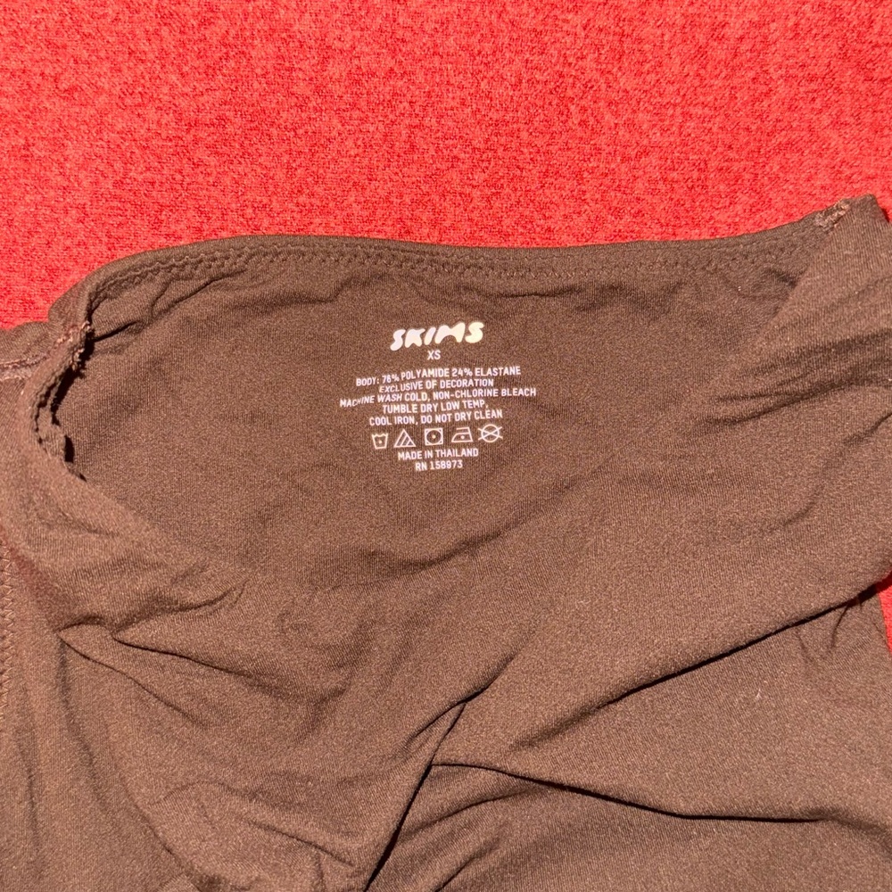 SKIMS Brown Fits Everybody High Neck Bodysuit